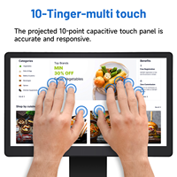 Écran tactile 15,6 17 19 pouces, moniteur FHD IPS, écran capacitif 10 points pour contrôle industriel, terminal de point de vente et kiosque
