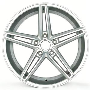 Cerchi in Lega da <span class=keywords><strong>14</strong></span> 15 16 <span class=keywords><strong>Pollici</strong></span> 4/5/8x100-114.3 a 5 Razze con Finitura Argento Lavorata per Tuning JDM - Product Image 1