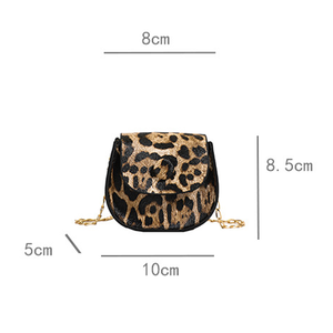 Mini Borsa a Tracolla con Catena e Stampa Leopardata, Portamonete e Portarossetto, Regali per Sposa e Damigelle, Piccole Borse Promozionali - Product Image 3