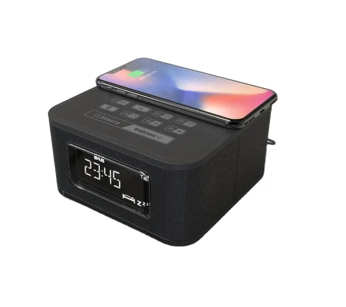 BAB/DAB+ FM Digital Radio with QI Wireless Charger LCD Alarm Clock Radio