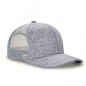 Casquettes en polyester à 6 panneaux, en gros d'usine, casquettes trucker personnalisées en maille avec fermeture snapback - Product Image 4