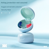 Boîte de rangement en plastique pour prothèses dentaires complètes, avec miroir, cordon et sac de transport, modèle CY-12, violet, fabriqué à Foshan