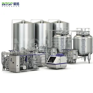 Otomatik paslanmaz çelik CIP temizleme tankı sistemi ve CIP çamaşır makinesi kullanılan bira süt suyu cip sistemi