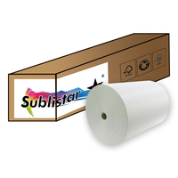 Papier de transfert par sublimation à séchage rapide SUBLISTAR 29g/31g, rouleau de papier de transfert pour imprimante à sublimation par transfert thermique