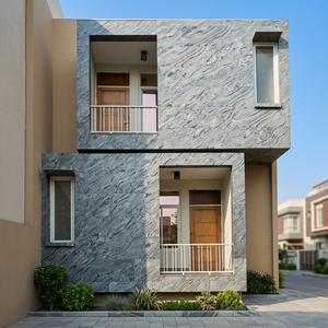 แผ่นผนังหินอ่อน 3 มิติ สำหรับตกแต่งบ้านภายนอก ดีไซน์มินิมอล ผิวกันน้ำ - Product Image 3