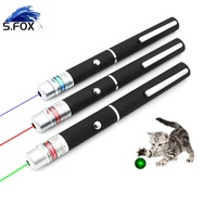 Alat Pelatihan Hewan Peliharaan Baterai AAA Harga Murah, Garis Merah Hijau, Alat Penunjuk untuk Pelatihan Kucing