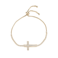 Bracelet coloré écologique, accessoire vintage sophistiqué à motif croix, idéal pour les occasions spéciales et le quotidien
