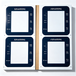 Panel de Membrana Personalizado OEM para Medidor Digital de Presión Arterial, Pantalla Adhesiva de PC PET con Impresión de Seda - Product Image 3