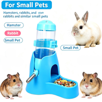 Botol Air Hamster 3 in 1 80ML dengan Tempat Makan dan Tempat Bersembunyi untuk Hamster Dwarf, Tikus, Landak