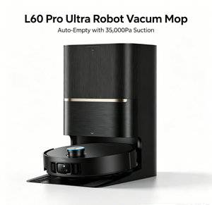Dreame L60 All in One <strong>Robot</strong> Vacuum With Self Empty Dock Hot Water Mop Wash Auto Drying Multi <strong>Room</strong> Map Pet Family <strong>Cleaning</strong> <strong>Robot</strong> - Product Image 1