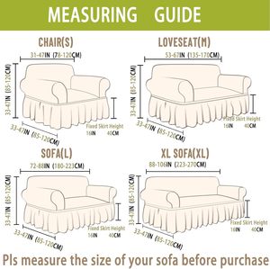 Funda de sofá de burbujas de lujo moderna, tela gruesa con diseño teñido liso protector de poliéster Spandex para sofá seccional - Product Image 6