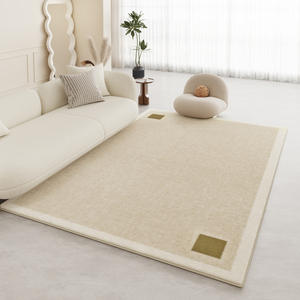 Tapis moderne Jinrui, rectangulaire, crème, à poils longs, antidérapant, pour salon, chambre à coucher, nouveau style 2024 - Product Image 4
