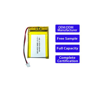 고품질 장수명 고용량 리튬폴리머 배터리 3.7V 412535 400mAh 웨어러블 기기용 (OEM ODM 서비스 제공) - Product Image 1