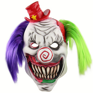 Décoration d'Halloween, masques en silicone d'Halloween, masque de clown tueur, accessoire de <span class=keywords><strong>film</strong></span> avec décoration de fête - Product Image 3