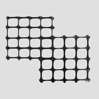 Géogrilles biaxiales en PEHD à prix d'usine pour drainage industriel, jardinage, écoles, génie civil, construction routière 110 kN, 5+ ans