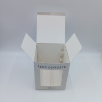 Boîte d'emballage pour bougies parfumées recyclables, best-seller, avec fenêtre transparente, boîte cadeau en carton pour les petites entreprises