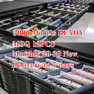 Montures de lunettes optiques de luxe en acétate de couleur unie Lunettes de vue en gros en stock pour femmes - Product Image 6