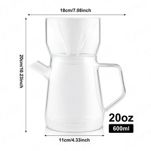กาต้มกาแฟดริป Emode รุ่นใหม่ คุณภาพสูง ทำจากแก้ว - Product Image 6
