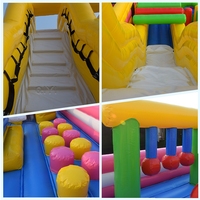 Parc gonflable, château gonflable, mur d'obstacles coloré, aire de jeux gonflable pour enfants