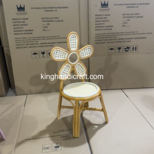 Silla Infantil de Ratán Hecha a Mano al por Mayor, Diseño de Alquiler de Sillas Tejidas Naturales para Niños, para Fiestas, Bodas y Eventos - Product Image 6