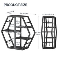 Étagères flottantes pour jeux vidéo en gros, étagère murale pour jeux avec éclairage LED, présentoir mural pour rangement et organisation
