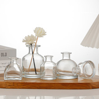 Bouteilles diffuseurs d'arômes circulaires en verre sodocalcique à large cloche pour huiles essentielles, vente en gros