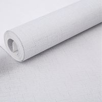 Papier peint 3D en lin de couleur unie gris clair, tapisserie moderne simple pour chambre à coucher, salon, Restaurant, hôtel