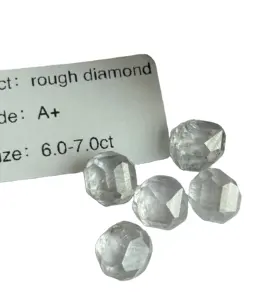 Weißer HPHT CVD synthetischer Labor-Anbau roher unverschnittener Diamant 1-15 CT