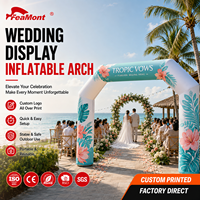 Porte gonflable autoportante FEAMONT pour fête d'anniversaire, célébration, décoration d'événements, design personnalisé disponible