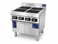 Cuisinière électrique en acier inoxydable 4x3kW/6x3kW pour la cuisine commerciale, gamme de cuisinières commerciales, modèles 4 ou 6 zones