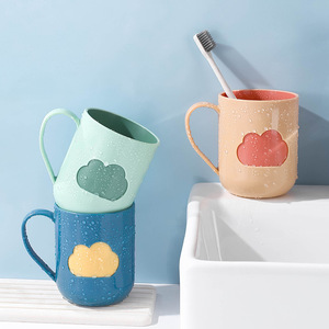 Cute Cloud Design Toothbrush Cup Set For Bathroom Use With Colorful Options And Durable Material - Product Image 1