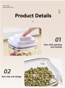 Bán buôn phổi-đúc hình chữ nhật nhựa nhà bếp tủ lạnh Organizer kín thực phẩm lưu trữ <span class=keywords><strong>container</strong></span> với nắp - Product Image 4