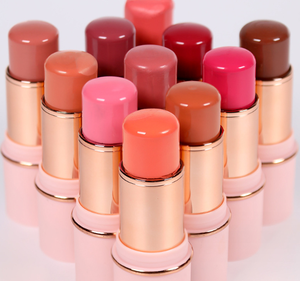 Sans logo Pink Blush Stick Private Label <span class=keywords><strong>Mini</strong></span> Cheek Blush Rose Stick Shimmer Matte Cream Blush Logo personnalisé Maquillage Blush - Product Image 1