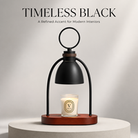 Lampe chauffe-bougie électrique en métal style nordique avec minuterie et variateur d'intensité, pour bougies en pot, décoration de chambre, salon, maison, cadeau