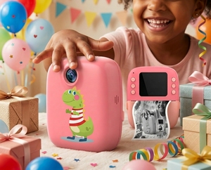 Digitale Sofortbild-Minikamera für Kinder CMOS Fotografieren Geschenkidee für Kinder Druckt Fotos auf MicroSD - Product Image 4