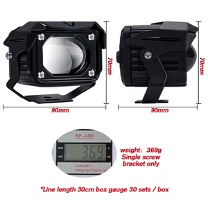 Phares à LED de 3 pouces avec lentille laser, projecteur LED, phares antibrouillard LED bicolores 12V, éclairage LED 4x4 pour moto - Product Image 6