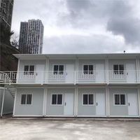 Maison conteneur préfabriquée moderne isolée, modulaire et connectable par boulons, pour boutique éphémère et bureau commercial
