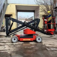 Plataforma Elevadora Telescópica Articulada Eléctrica y Diésel de Doble Potencia, 20m 22m 28m, para Trabajos en Altura en la Construcción de Edificios
