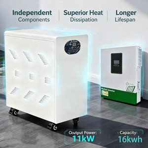 Sistema de Almacenamiento de Energía <span class=keywords><strong>Solar</strong></span> de 16 kWh, Instalación Flexible, Modo Dual, Certificado CE, Compatible <span class=keywords><strong>con</strong></span> Paneles Solares para Hogar y Negocios - Product Image 2