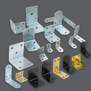 Support d'angle en L à résonance en acier laminé à froid, connecteur de quincaillerie pour étagère d'armoire à 90 degrés - Product Image 1