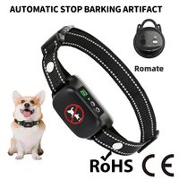 Sicheres Schock-Hundehalsband Elektrisches Hundetrainingshalsband mit Ton/Vibration/Schock-Funktionen Wiederaufladbares Nylon Anti-Bell-Gerät