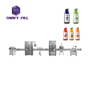 Ligne de production de remplissage automatique intelligente haute précision à tête unique pour flacons en verre, cadre en acier inoxydable, 24 bouteilles/minute - Product Image 4