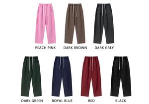 Pantalones de <span class=keywords><strong>hombre</strong></span> de invierno estilo americano retro lavado, de cintura media, con forro polar, cordón ajustable, de poliéster y algodón, tipo <span class=keywords><strong>terciopelo</strong></span>, holgados y rectos. - Product Image 2