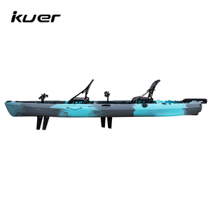 Kayak KUER de 14 pies, Estilo Cross-Border, Plástico LLDPE, Moldeado Rotacional, para Pesca, Dos Personas, Capacidad 300 kg - Product Image 3