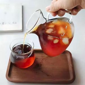 ชุดกาแฟแก้วพร้อมกาน้ำมีขีดบอกปริมาตร ถ้วยชิมกาแฟ ที่กรอง V60 พร้อมด้ามจับสำหรับชงและเสิร์ฟ - Product Image 2