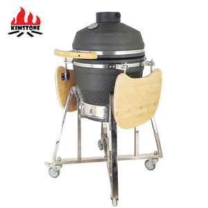 KIMSTONE Nouveau design 18 pouces Grand <span class=keywords><strong>barbecue</strong></span> rotatif en céramique Hibachi avec revêtement en mousse et <span class=keywords><strong>charbon</strong></span> de bois pour <span class=keywords><strong>barbecue</strong></span> multi-personnes - Product Image 1