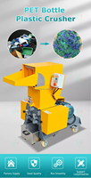 Granulateur de recyclage plastique, broyeur de déchets, concasseur de bouteilles PET, machine de découpe, déchiqueteuse multifonctionnelle à moteur