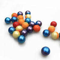 Billes de peinture gonflables biodégradables non toxiques de 0,50 pouce / Billes de peinture PEG calibre .68 pour jeu de tir en extérieur, 500 pièces/sac