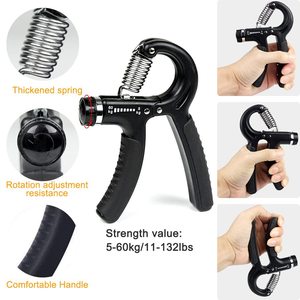 Poignées d'entraînement de la force de préhension pour la rééducation des mains des personnes âgées, avec logo personnalisé, portables, résistance des doigts 5-60 kg - Product Image 4