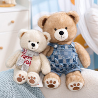 Enigma Bean Peluche Ours en Peluche avec Sangle Écharpe, en Polyester Maille Lavé, Rembourrage Coton PP, Unisexe, Anti-stress, Saint-Valentin